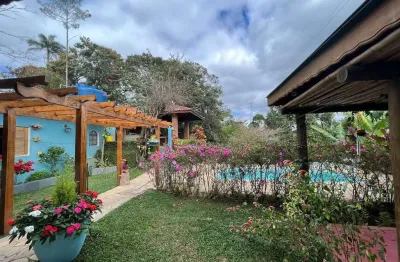 Chácara com 3 dormitórios à venda, 1500 m² por r$ 850.000 - aceita financiamento bancário -chácaras reunidas canadá - santa isabel/sp