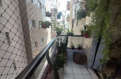 Apartamento mobiliado na praia grande, bairro boqueirão, com 1 quarto e 1 vaga.