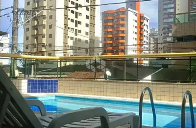Apartamento a venda na praia grande, aviação com 1 quarto e 1 vaga