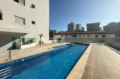 Apartamento a venda na praia grande, caiçara, com 1 quarto e 1 vaga