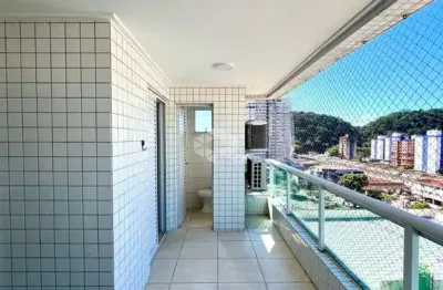 Apartamento a venda na praia grande, canto do forte, com 2 quartos, 1 suite e 1 vaga
