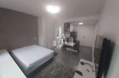 Apartamento studio mobiliado à venda no condomínio selenita no bairro bethaville - barueri - são paulo