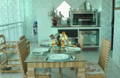 Apartamento com 3 dormitórios à venda com 121 m² - vila alzira no guarujá - confira!