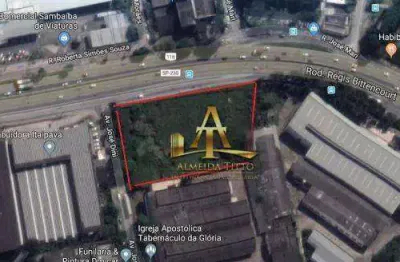 Excelente terreno para locação com 7.164,50 m² - localização privilegiada com frente para a rodovia regis bittencourt - confira