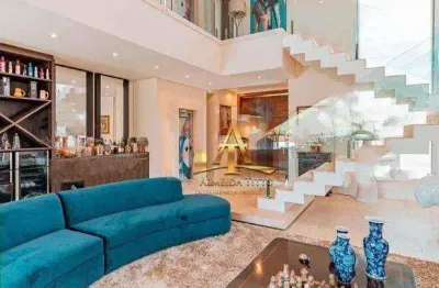 Casa com 5 dormitórios à venda, 800 m² por r$ 15.000.000,00 -  alphaville - santana de parnaíba/sp