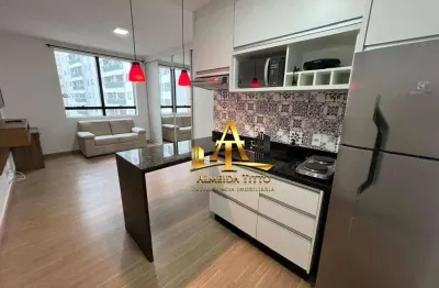 Studio mobiliado para locação no condomínio selenita - bairro bethaville - barueri/sp
