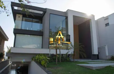 Casa toda mobiliada e decorada à venda, 555 m² por r$ 11.900.000 - tamboré - santana de parnaíba - são paulo