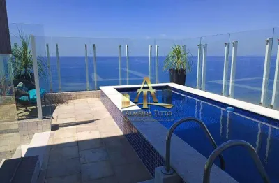 Cobertura com 4 dormitórios à venda, 315 m² por r$ 4.250.000,00 - canto do forte - praia grande/sp