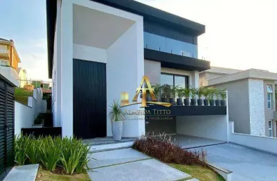 Casa com 4 dormitórios à venda, 566 m² por r$ 7.500.000,00 - gênesis 2 - santana de parnaíba/sp