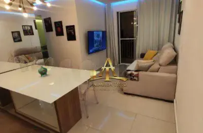 Apartamento com 2 dormitórios à venda, 52 m² - condomínio marselha - jandira - são paulo