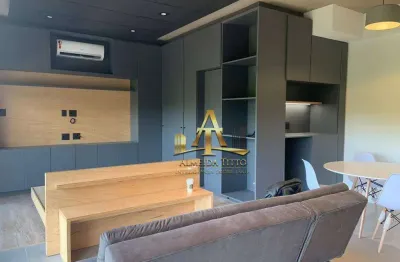 Apartamento com 1 dormitório à venda, 50 m² - trix tamboré - santana de parnaíba/são paulo.