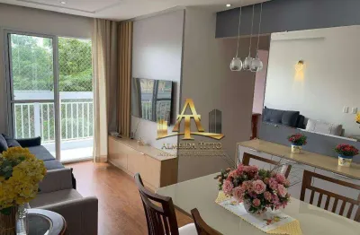 Apartamento com 2 dormitórios à venda, 51 m² por r$ 365.000,00 - parque das iglesias - jandira/sp