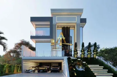 Casa com 4 dormitórios à venda, 440 m² por r$ 9.500.000,00 - gênesis 2 - santana de parnaíba/sp