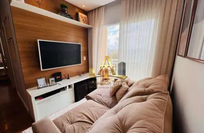 Apartamento mobiliado com 3 dormitórios à venda com 70 m² - vivendas de maria fernanda - santana de parnaíba/sp