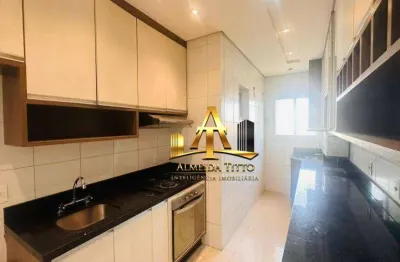 Apartamento com 3 dormitórios para alugar, 70 m² - vivendas de maria fernanda - santana de parnaíba/sp