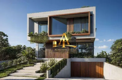 Casa com 4 suítes à venda, 530 m² por r$ 16.000.000 - alphaville - santana de parnaíba/sp