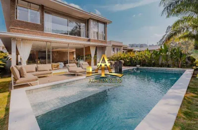 Casa com 4 dormitórios à venda, 501 m² por r$ 12.000.000,00 - tamboré 11 - santana de parnaíba/sp