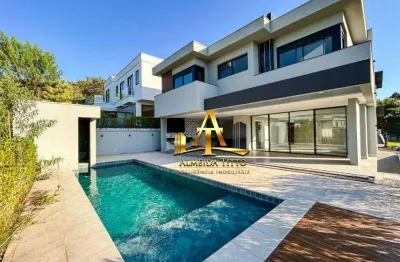 Casa com 6 dormitórios à venda, 554 m² por r$ 8.400.000 - tamboré 11 - santana de parnaíba/sp