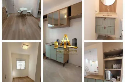 Apartamento com 2 dormitórios para alugar, 47 m² por r$ 3.500,00/mês - jardim tupanci - barueri/sp