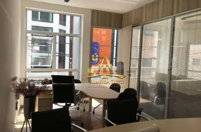 Sala mobiliada para locação com 50 m² por r$ 3.000/mês - centro de apoio ii (alphaville) - santana de parnaíba/sp.