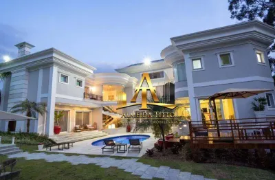 Casa com 6 dormitórios à venda, 1010 m² por r$ 19.000.000 - tamboré 03 - santana de parnaíba/sp