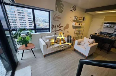 Apartamento com 1 dormitório para alugar, 57 m² por r$ 5.023,00/mês - edifício selenita - barueri/sp