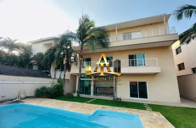 Casa com 3 dormitórios para alugar, 350 m² por r$ 17.612/mês - alphaville 12 - santana de parnaíba/sp