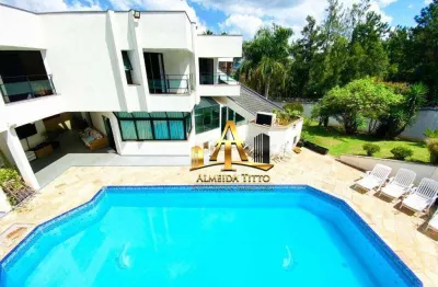 Casa com 4 dormitórios para alugar, 800 m² por r$ 38.800/mês - residencial dez (alphaville) - santana de parnaíba/sp