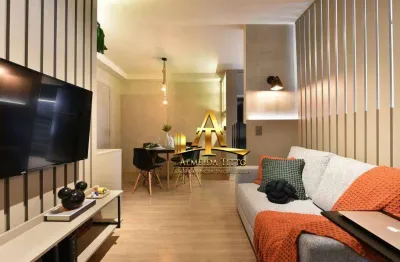 Apartamento com 1 dormitório à venda, 50 m² por r$ 750.000 - edifício splendya 2 - barueri/sp