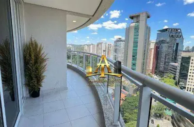 Apartamento semi mobiliado para locação no condomínio wave - alphaville - barueri - sp