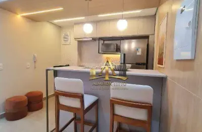 Apartamento mobiliado para locação no condomínio ultra vista bela - centro - osasco