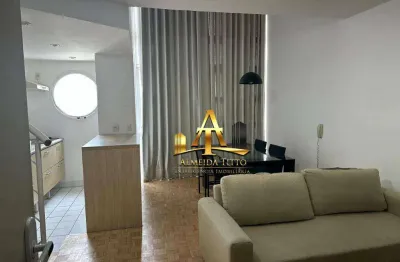 Apartamento com 1 dormitório para alugar, 62 m² por r$ 5.090,00/mês - alphaville industrial - barueri/sp