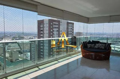 Apartamento com 3 suítes para alugar, 207 m² por r$ 18.070/mês - alphaville industrial - barueri - são paulo