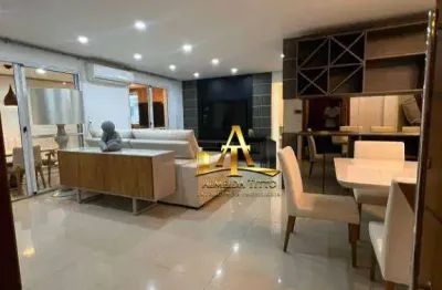 Apartamento  tudo mobiliado e decorado com 3 suítes  para alugar, 165 m² de área útil - Alphaville Industrial - Barueri - São Paulo