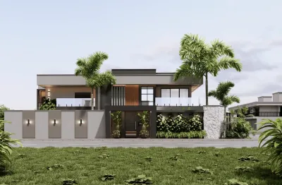 Excelente casa de alto padrão, acabamento fino, projeto único na cidade!!