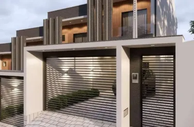 Viva bem! sobrados geminados c/03 quartos c/suite c/design moderno no bairro iririu!