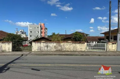 Terreno c/area total de 375m2 (asfaltado) + residencia em alvenaria no bairro jardim iririu!