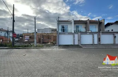 Sobrados geminados c/02 suites + vaga de garagem + espaco c/churrasqueira no aventureiro!