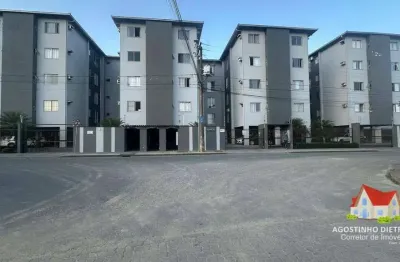 Apartamento c/02 quartos + moveis + garagem coberta + salao de festa no bairro aventureiro!