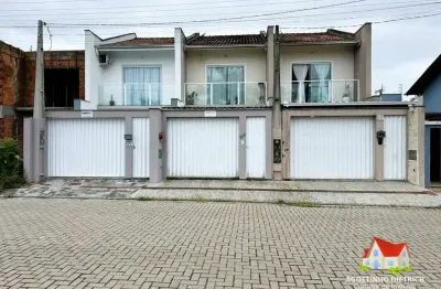 Sobrado Geminado C/88 m2 C/02 Suites + Moveis Planejados +Garagem C/Pergolado +Area C/Churrasqueira No Aventureiro!