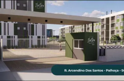 Apartamento para venda em palhoça, são sebastião, 2 dormitórios, 1 banheiro, 1 vaga