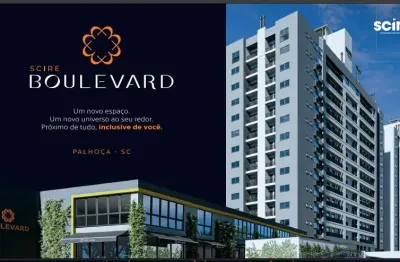 Apartamento para venda em palhoça, pedra branca, 2 dormitórios, 1 banheiro, 1 vaga