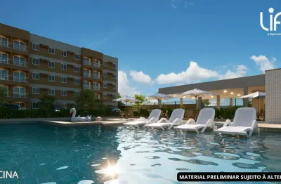 Apartamento com 2 quartos & varanda em dois carneiros