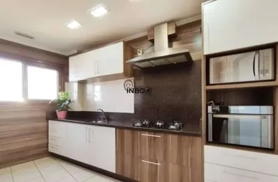 Amplo apartamento mobiliado de dois dormitórios sendo uma suíte