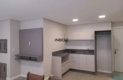 Inbox cia imobiliária aluga - apartamento de um dormitório semi-mobiliado com um box de garagem no são francisco em bg.
