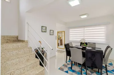 Santa felicidade, sobrado em condomínio, espaço gourmet, 3 quartos sendo 1 suíte, r$878.000,000