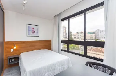 Studio com 1 dormitório para alugar, 18 m² por r$ 2.250/mês - rebouças - curitiba/pr
