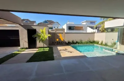 Casa em condomínio fechado com 4 quartos à venda na deputado átila nunes, 1, recreio dos bandeirantes, rio de janeiro por r$ 3.300.000