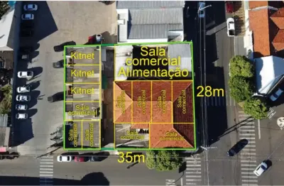 10 salas comerciais e 3 kitnets no centro de piratininga!