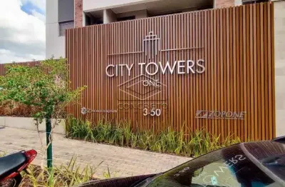 City towers one - excelente apartamento térreo com quintal em localização privilegiada